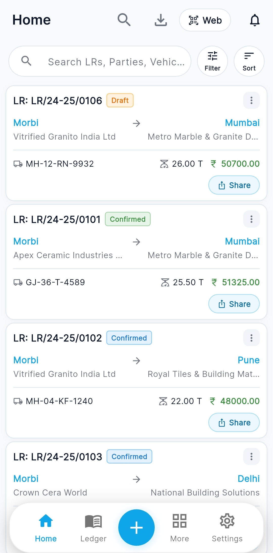 INAC Transport Manager Android Mobile Dispatch App